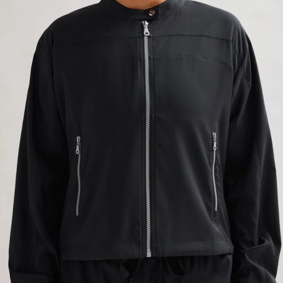 Girlfriend Collective Black Vista Moto Jacket Size Small NEW With Tags - Picture 5 of 16